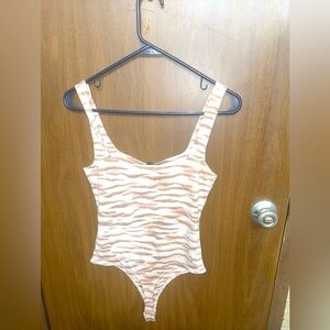 Forever 21 Zebra Bodysuit